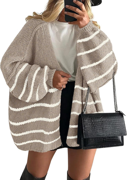 Womens Open Front Oversized Cardigan Sweaters