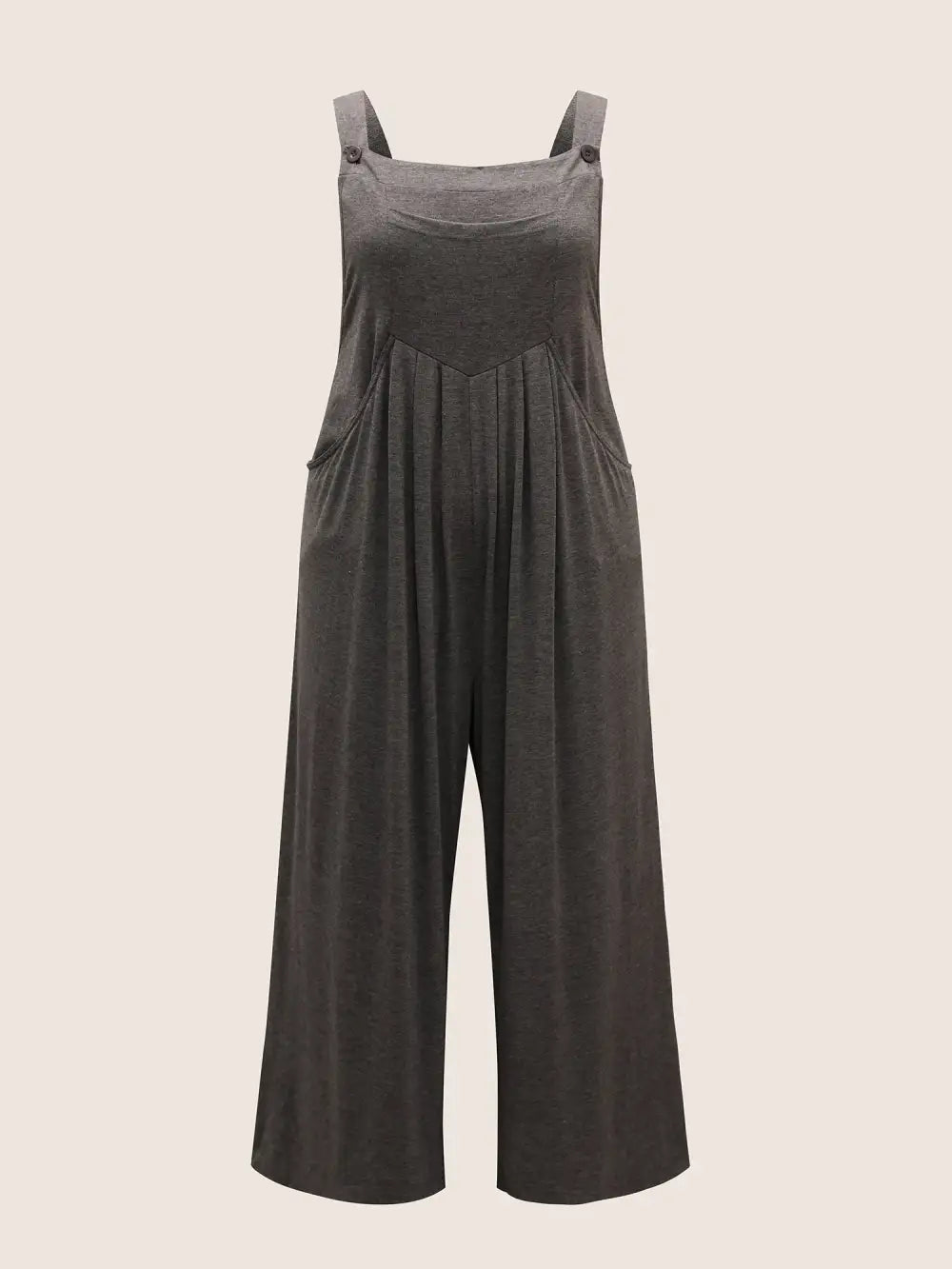 Supersoft Essentials Solid Pleated Pocket Jumpsuit