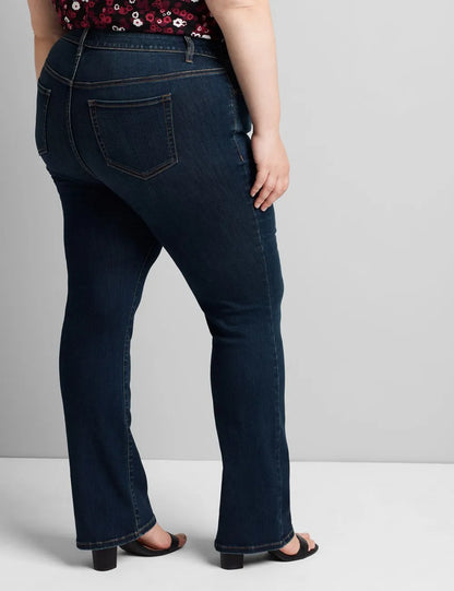 Straight Fit High-Rise Boot Jean
