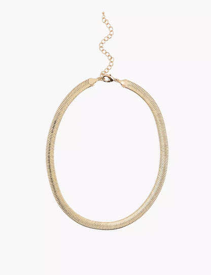 Demi-Fine Flat Chain Necklace