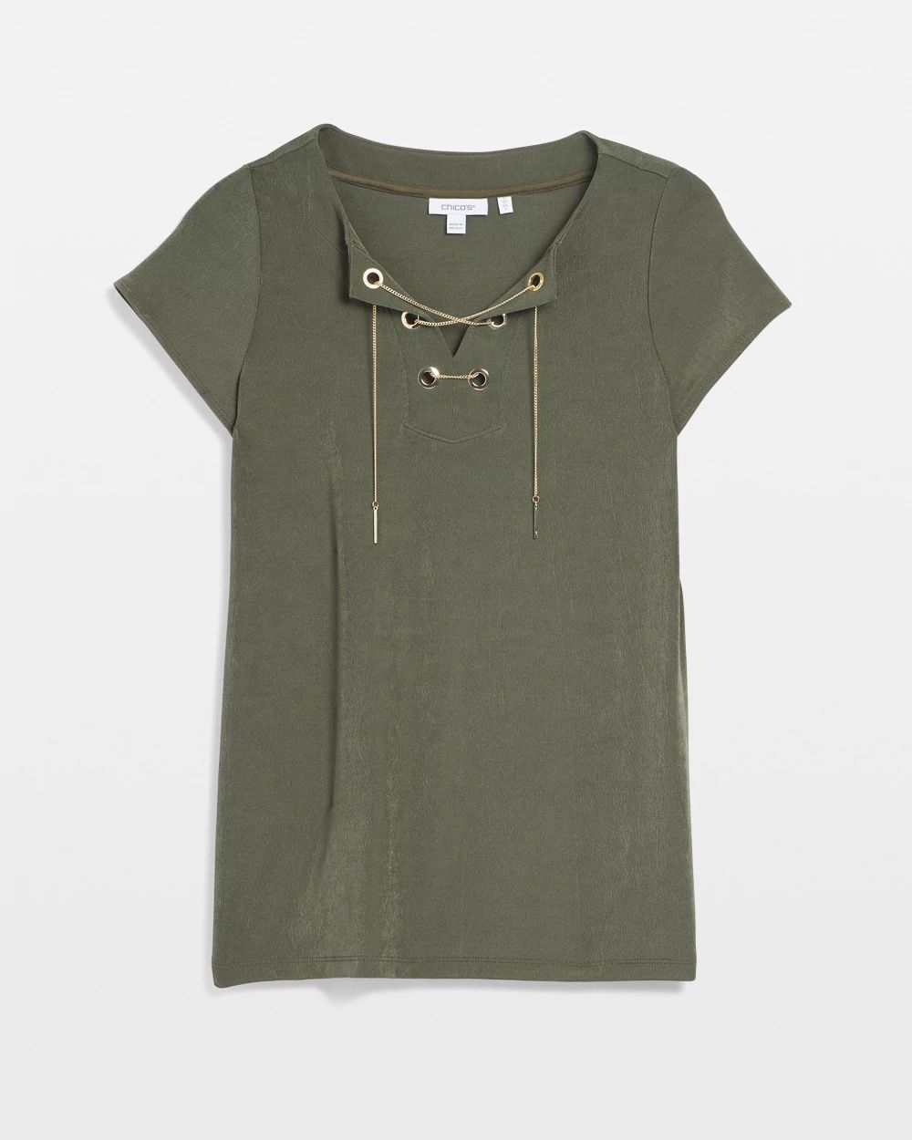 TravelersTM Lace Up Top