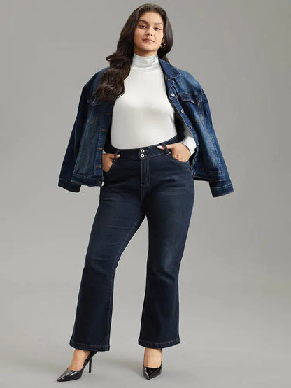 Supersoft Essentials Solid Funnel Neck Knit T-Shirt