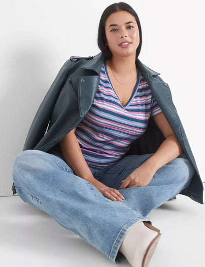 Modern Jersey Side-Ruched Tee