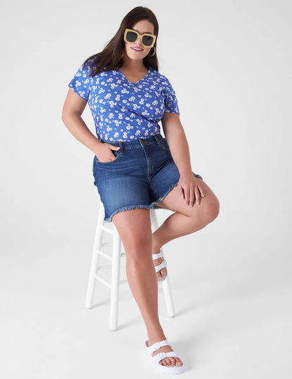 Modern Jersey Side-Ruched Tee