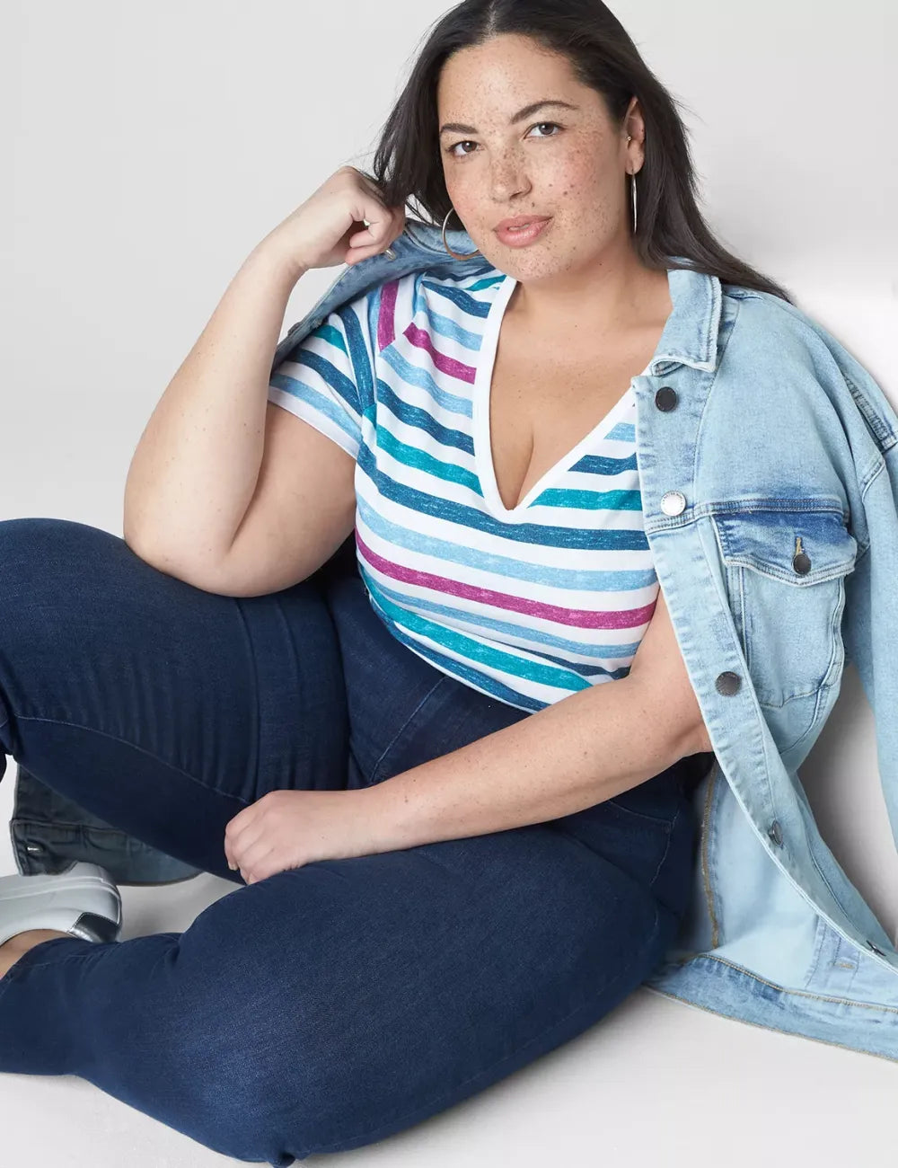 Modern Jersey Side-Ruched Tee