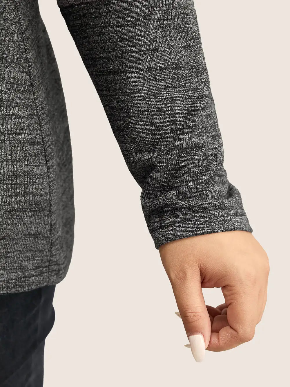 Heather Colorblock Contrast Crew Neck T-Shirt