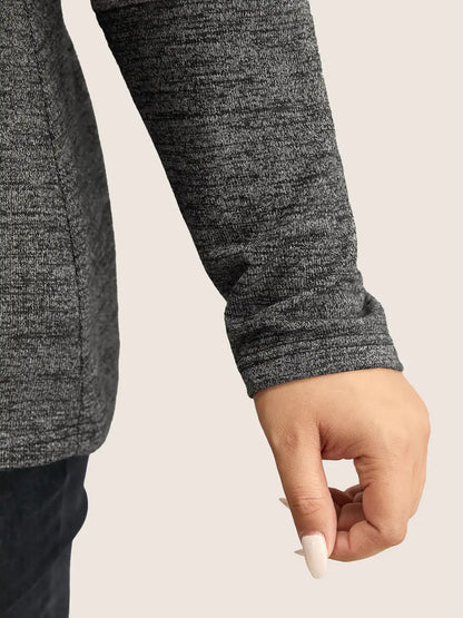 Heather Colorblock Contrast Crew Neck T-Shirt