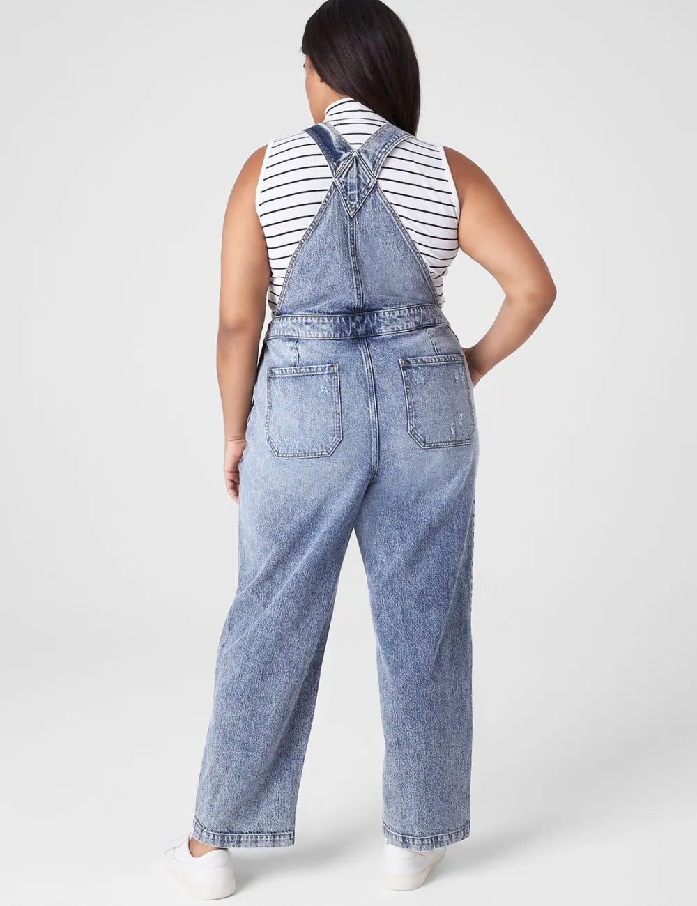 Straight Leg Denim Overall
