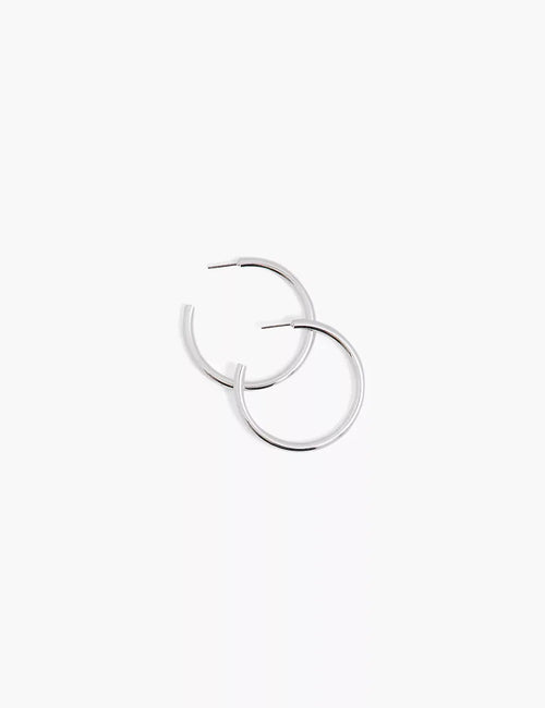 Hoop Earrings Layered In Real Gold Or Silver
