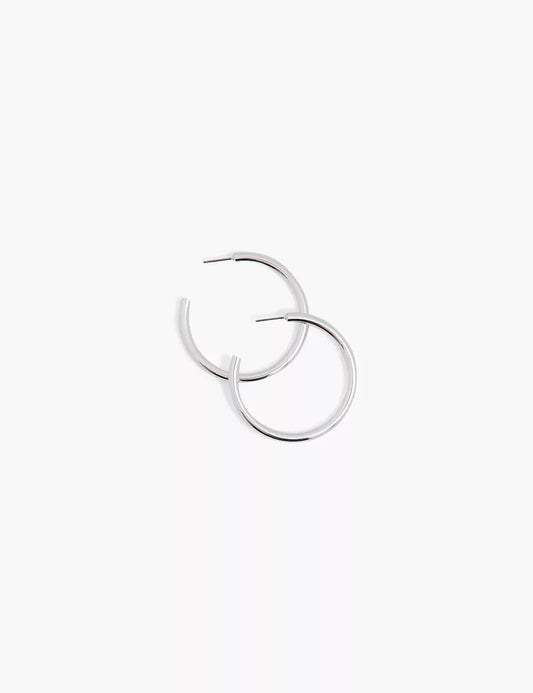 Hoop Earrings Layered In Real Gold Or Silver