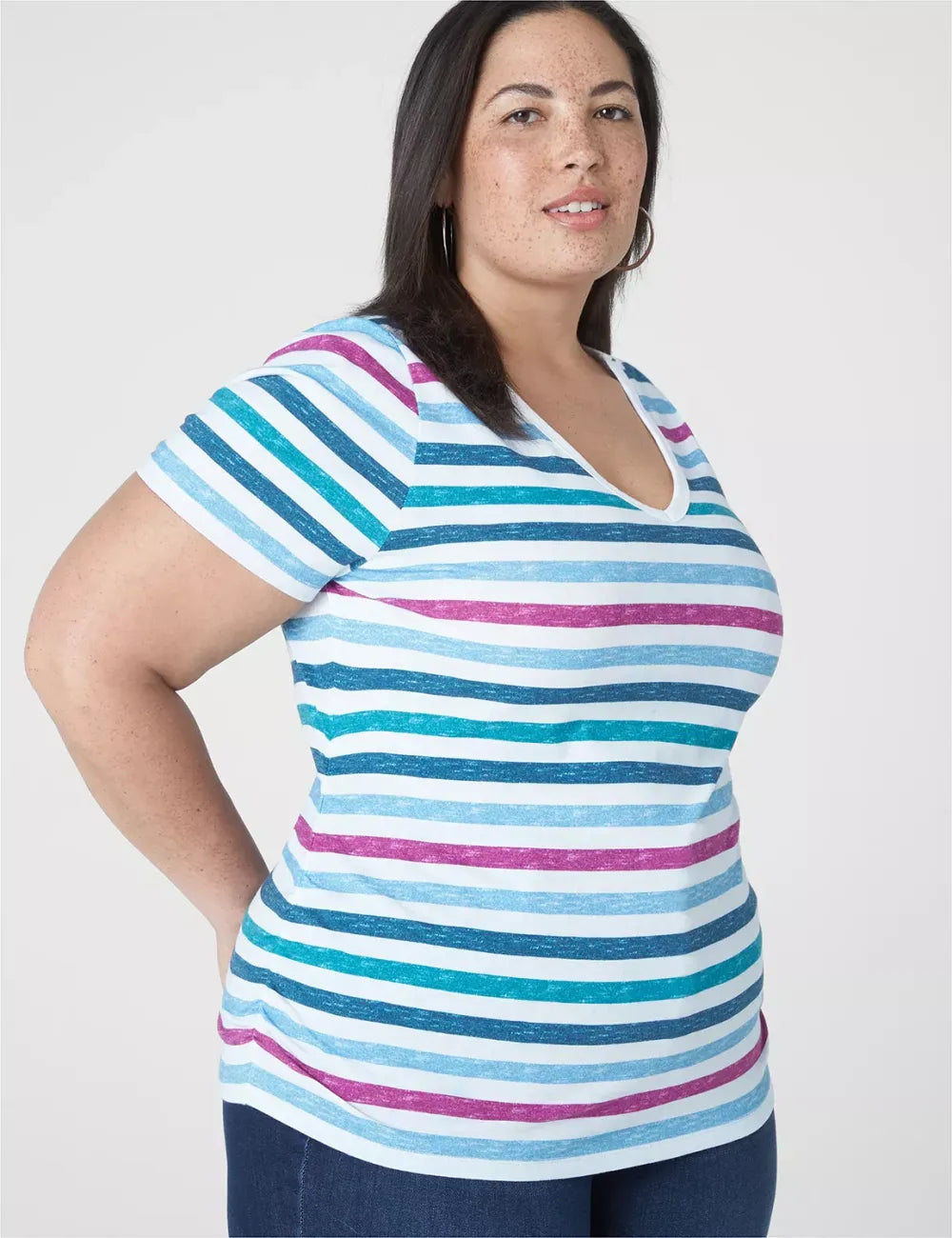 Modern Jersey Side-Ruched Tee