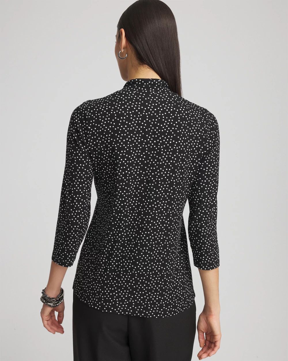 Touch of CoolTM Dots 3/4 Sleeve Tee