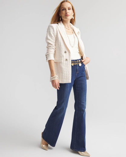 Textured Ponte Blazer