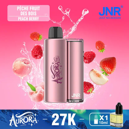 JNR Aurora 27K 27000 Puffs 2+10ml Replaceable Pod Kit Refillable Original Disposable Vape