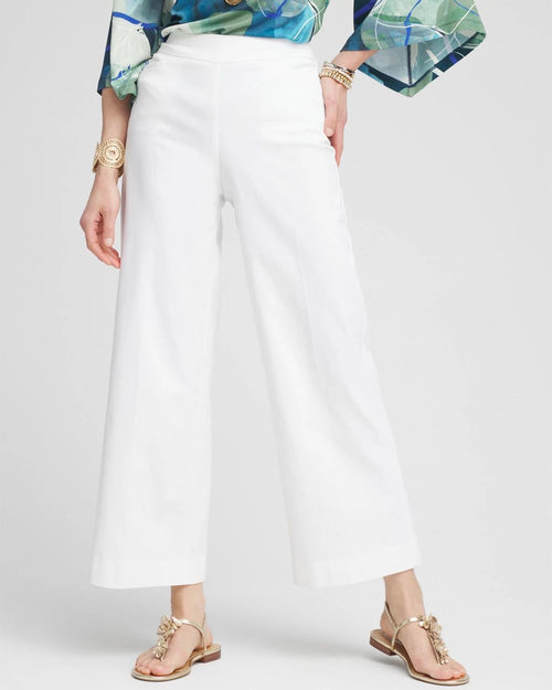 BrigitteTM Wide Leg Cropped Pants