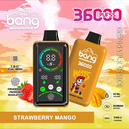 Bang 36000 Power Advanced Fingerprint Power Regulation 36K Puffs Disposable Vape