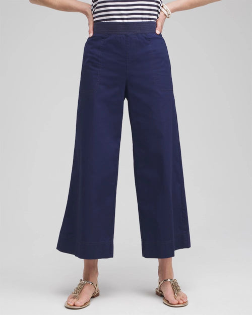 Poplin Culotte Pants