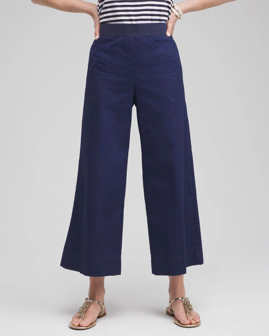 Poplin Culotte Pants