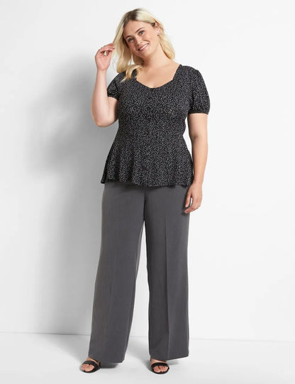 High-Rise Perfect Drape Wide Leg Pant