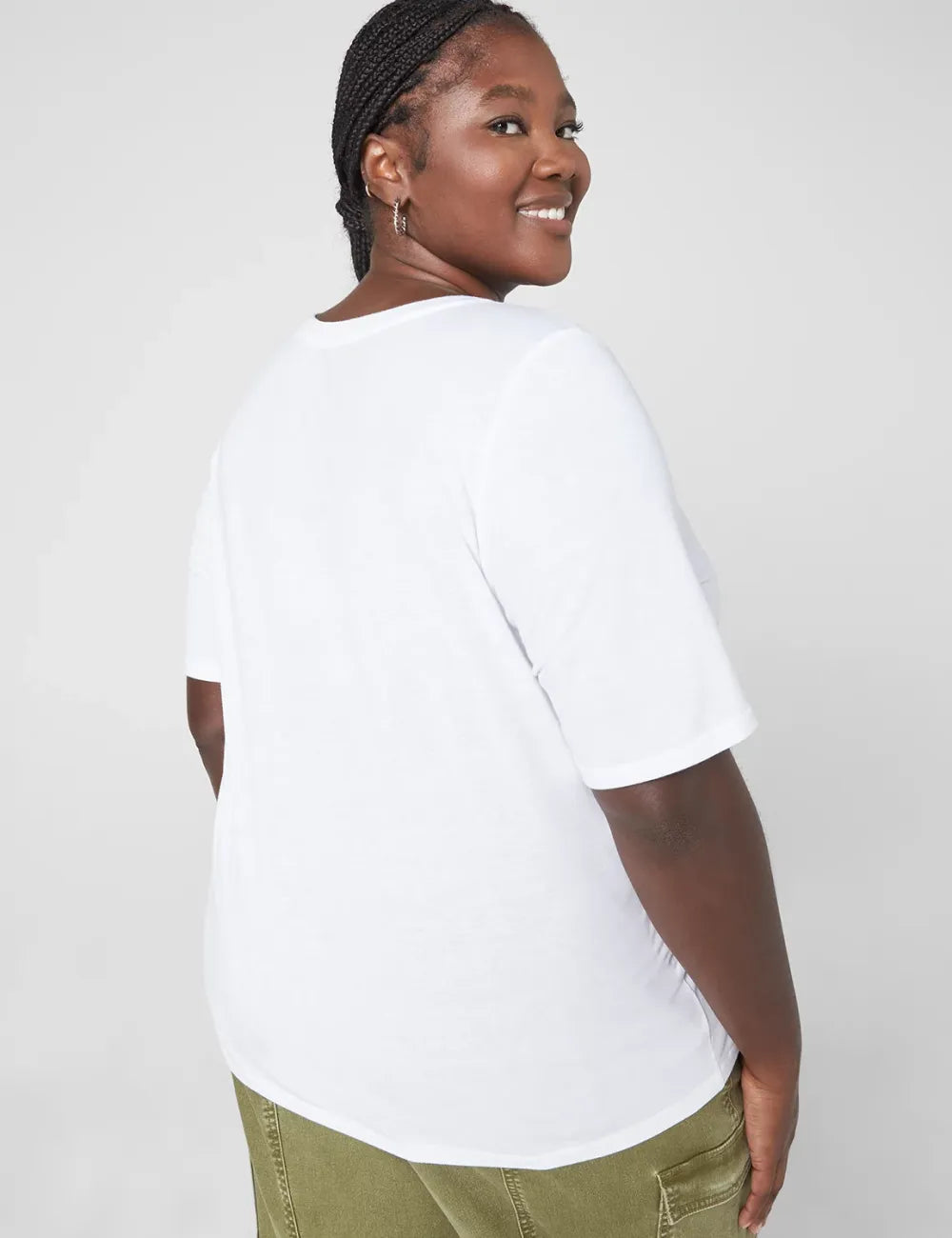 Modern Perfect Sleeve V-Neck Tee