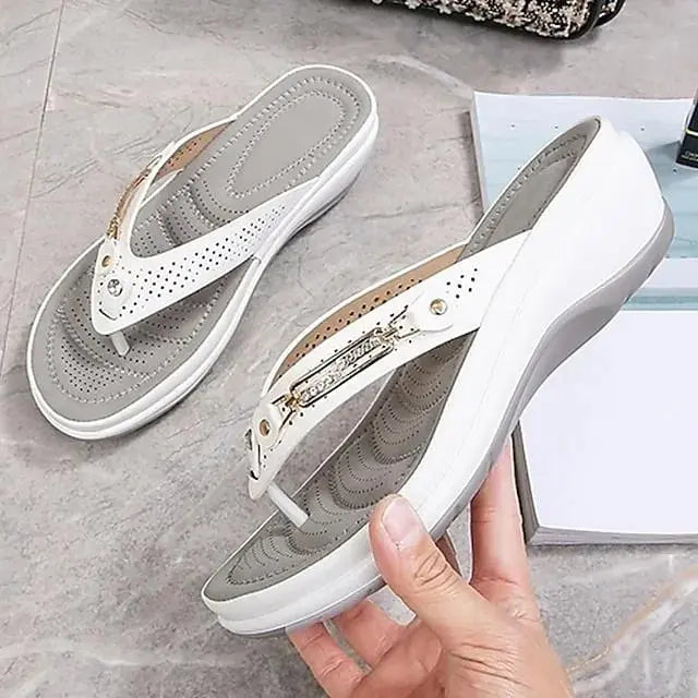 Women's Slippers Rhinestone Flip-Flops