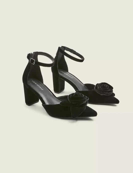 Dream Cloud Velvet Rosette Heel