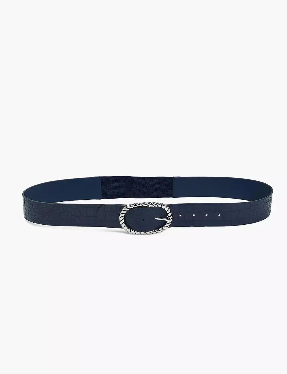 Metal Rope Faux-Leather Waist Belt