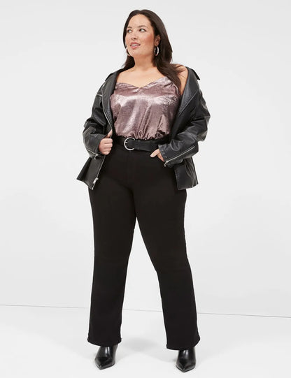 Relaxed V-Neck Satin Slip Cami