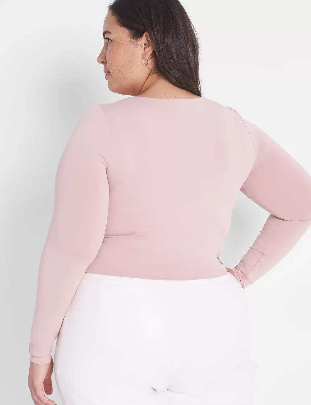 Fitted Long-Sleeve Crop Tee