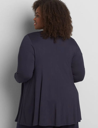 Classic Open-Front Fit & Flare Overpiece