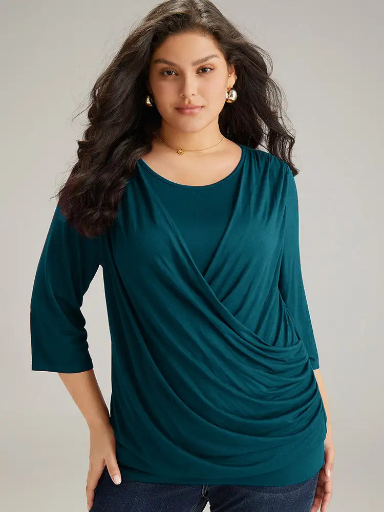 Supersoft Essentials Plain Crossover T-Shirt