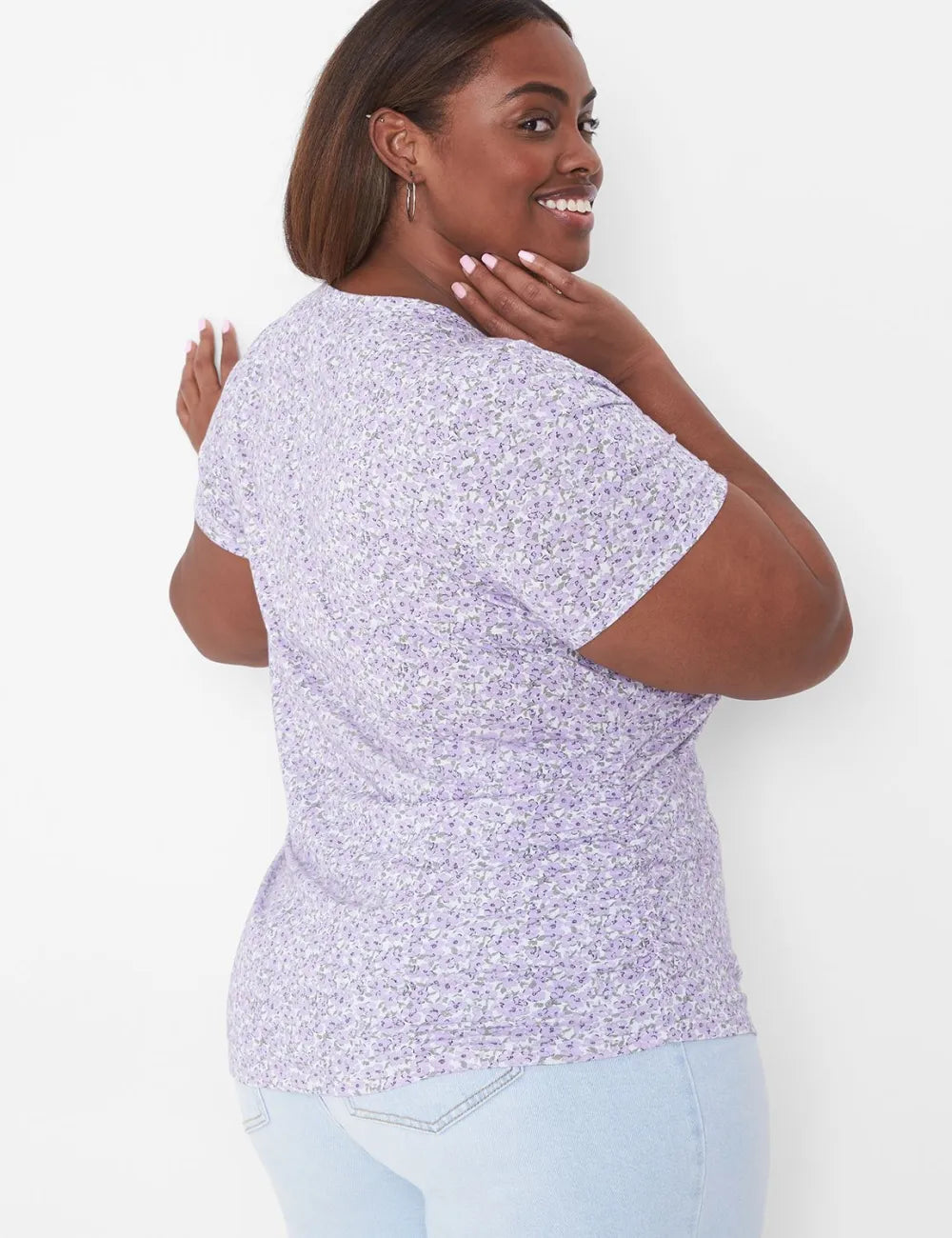 Modern Jersey Side-Ruched Tee