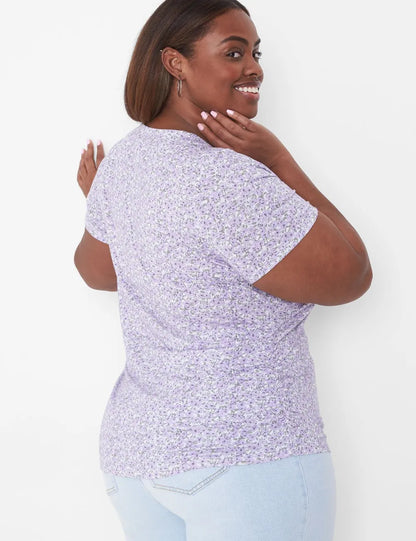 Modern Jersey Side-Ruched Tee