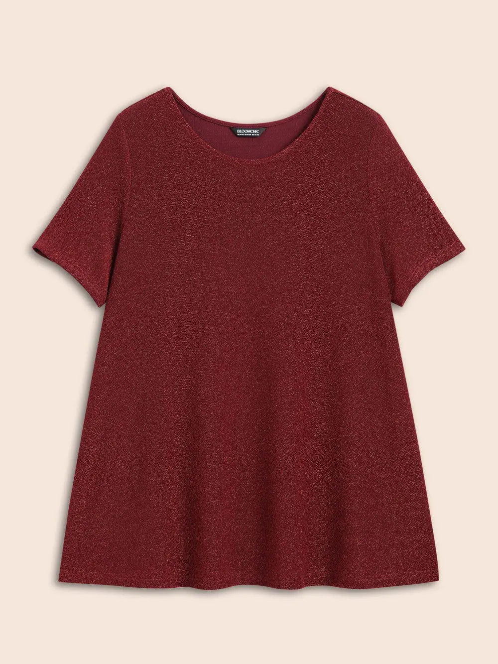 Shimmering Gold & Silver Thread A-Line Tee