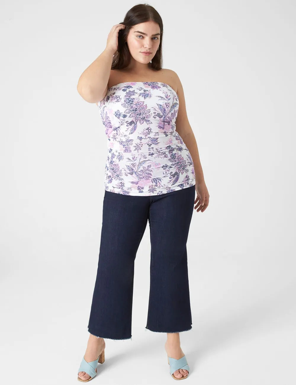 Fitted Tube Top With Shelf Bra