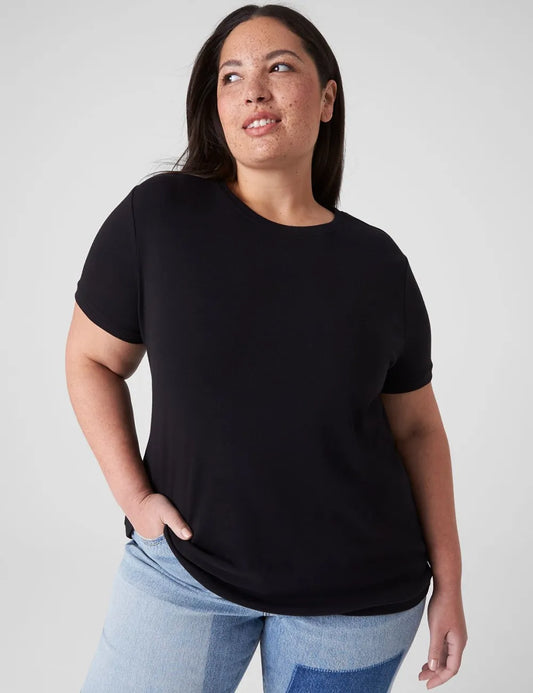 Crew-Neck Ribbed Layering Tee