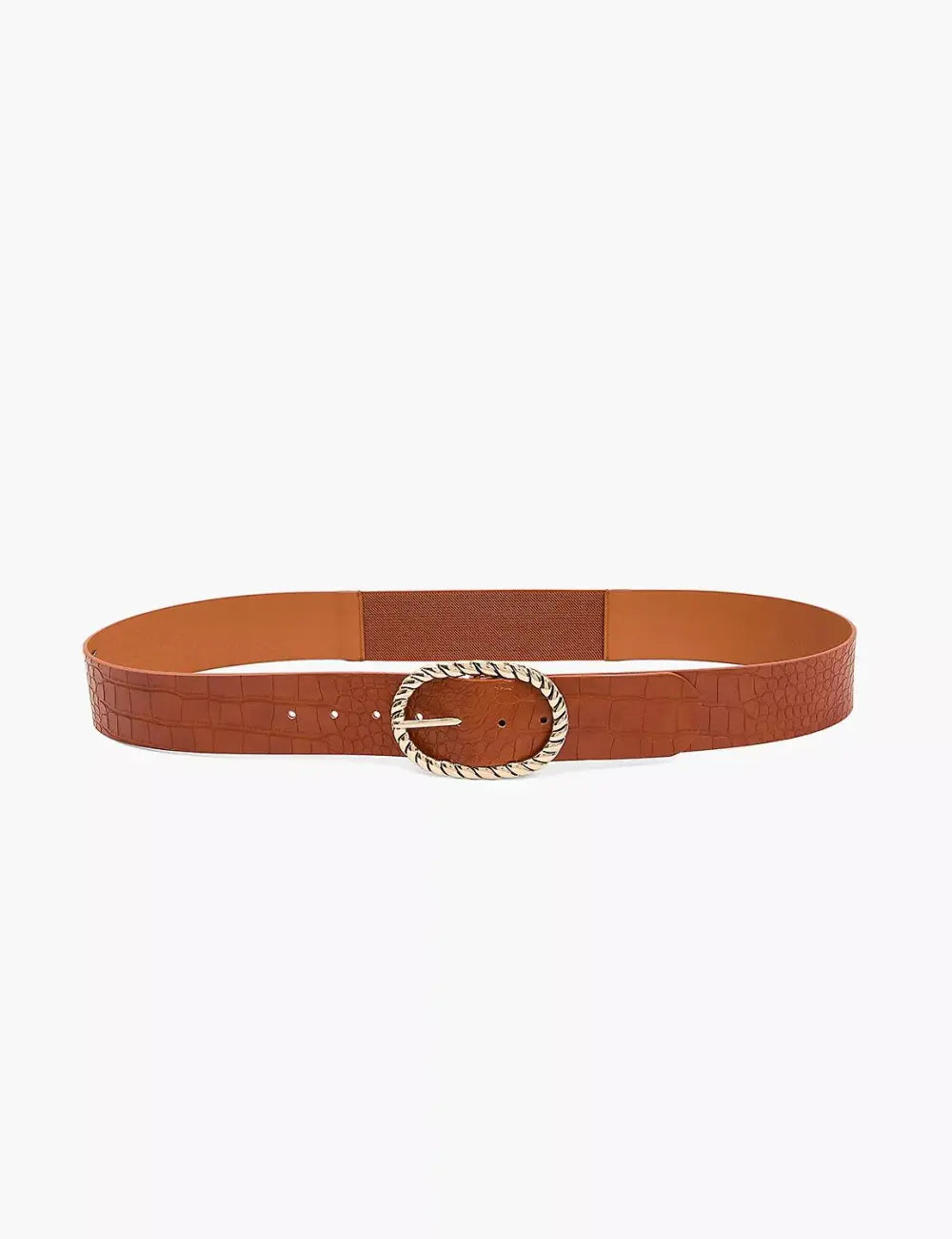 Metal Rope Faux-Leather Waist Belt