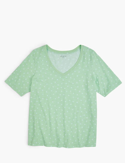 Modern Perfect Sleeve Dot Graphic Tee
