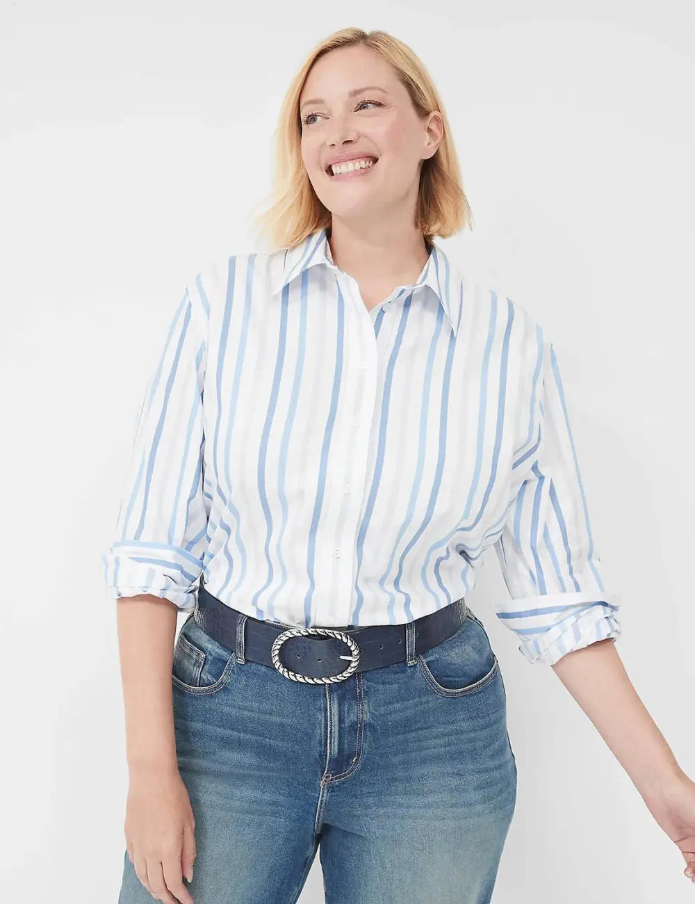 Metal Rope Faux-Leather Waist Belt