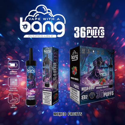 Bang 36000 36K Puffs 0% 2% 3% 5% Nicotine Latest Original Disposable Vape Pen