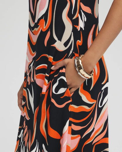 TravelersTM Floral V-Back Maxi Dress