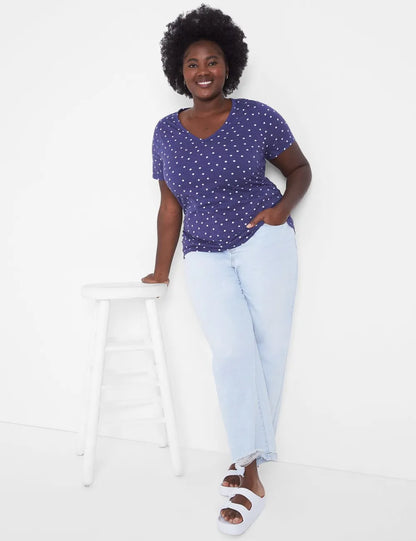 Modern Jersey Side-Ruched Tee