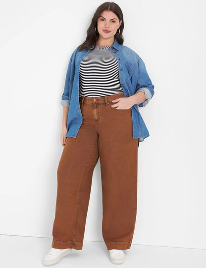 Signature Fit Wide Leg Color Jeans