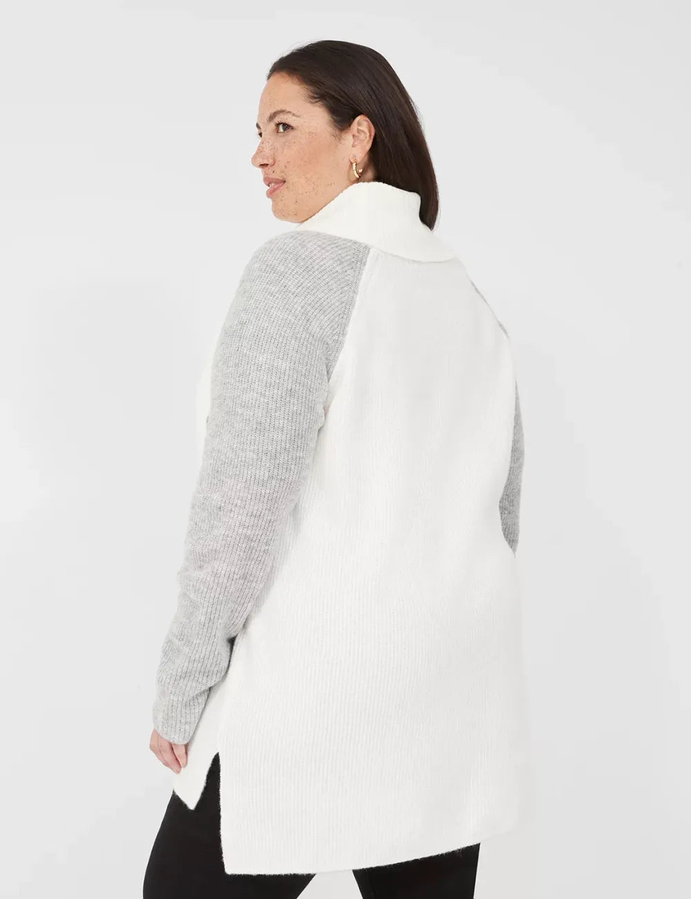 Turtleneck Colorblock Sweater