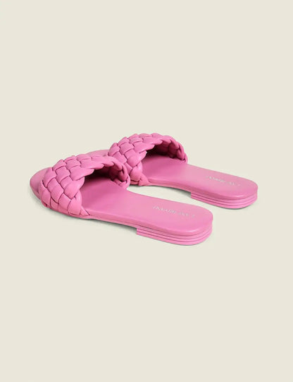 Dream Cloud Braided Faux-Leather Slide