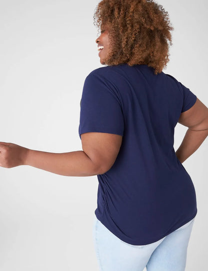Modern Jersey Side-Ruched Tee