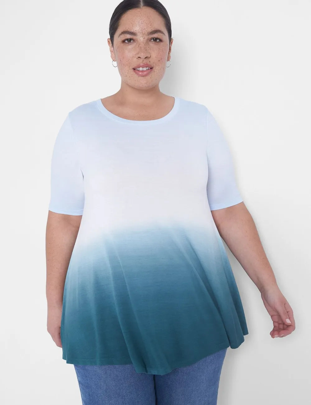 Modern Slub Swing Perfect Sleeve Straight-Hem Tee