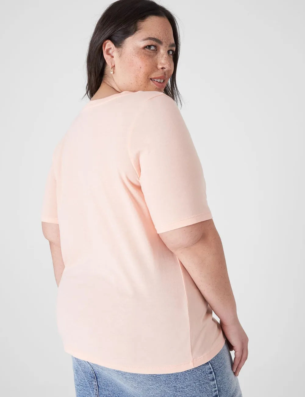 Modern Perfect Sleeve V-Neck Tee