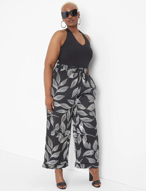 Fitted Double-Layer Halter Bodysuit