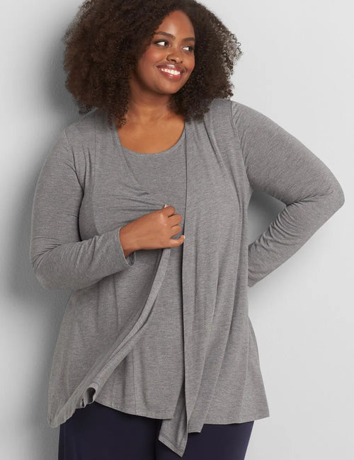 Classic Open-Front Fit & Flare Overpiece